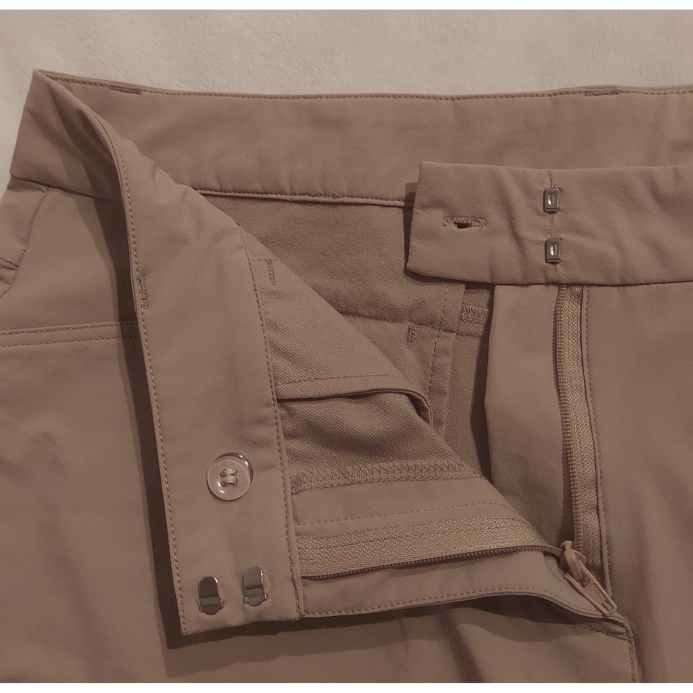 Willit Womens Khaki 4.5" Quick Dry Outdoor Casual Golf Shorts UPF50+ Size 12 - Picture 6 of 11